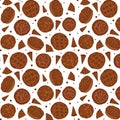 Seamless pie pattern, pie pieces, food, baking, apple pies